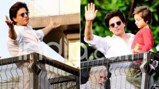 Watch: Shah Rukh Khan Opens His Arms For Fans on Eid