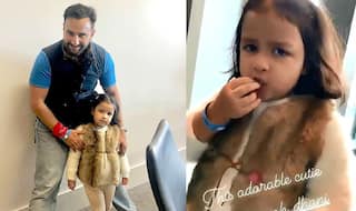 How Cute! Ziva Dhoni Poses With Saif Ali Khan After Her Viral 'Biscuit' Video