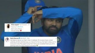 Rohit Sharma's Emotional Tweet After India's Shock Exit During ICC Cricket World Cup 2019 Semi-Final 1 Against New Zealand is Winning The Internet | SEE POSTS