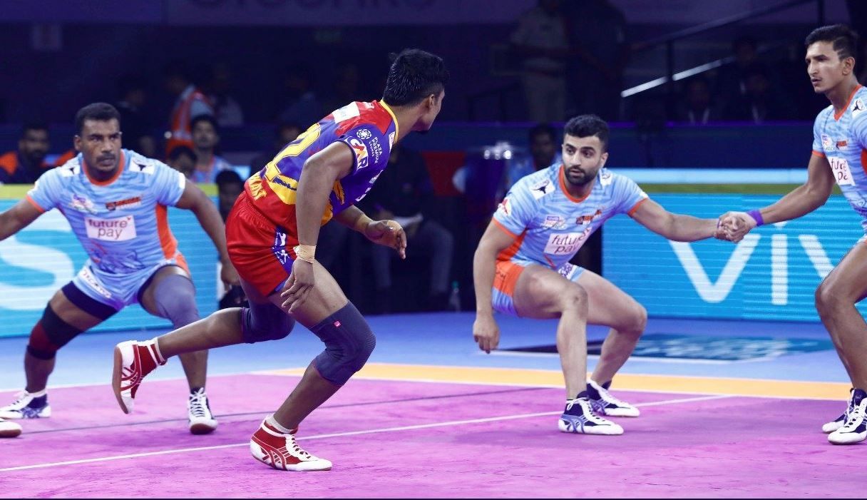Image result for up yoddha vs bengal warriors 2019