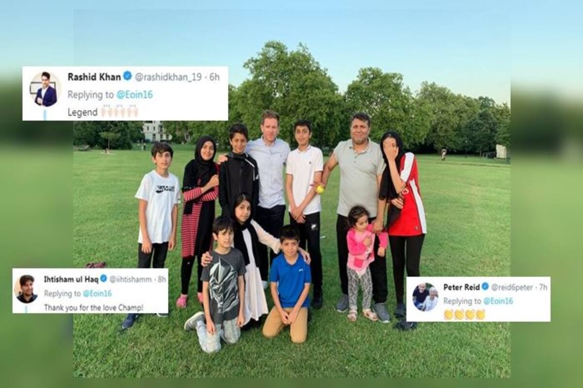 World Cup Winning English Captain Eoin Morgan Plays Backyard