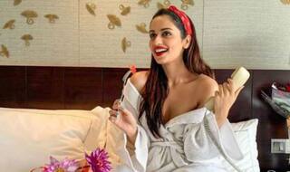 Manushi Chhillar Looks Hot in White Robe And Red Lips as She Shares Her Saturday Morning Binge