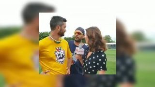 Yuvraj Singh Lovingly Crashes Ben Cutting-Erin Holland's Interview Ahead of Toronto Nationals vs Edmonton Royals' Global T20 Match | WATCH VIDEO