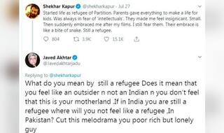 Javed Akhtar Lashes Out at Shekhar Kapur After Filmmaker Tweets he 'Still Feels Like a Refugee' in Country