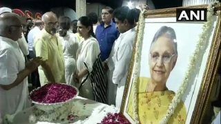 Former Delhi CM Sheila Dikshit Cremated With Full State Honours at Nigambodh Ghat
