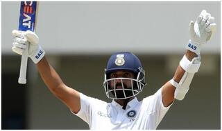 INDvsWI: रहाणे का शतक, विहारी चूके, भारत ने वेस्टइंडीज को दिया 419 रन का लक्ष्य