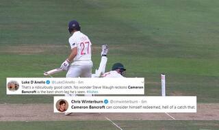 HECK. OF. A. CATCH! Bancroft's Screamer Sets Twitter Ablaze, Fans in Utter Disbelief | WATCH