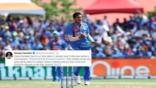 Gautam Gambhir SLAMS Bishan Singh Bedi, Chetan Chauhan After Navdeep Saini's Dream India Debut Against West Indies | SEE POST