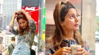 Hina Khan Looks Drop-Dead Gorgeous in Floral Dress And Denim Skirt as She Takes a Stroll in New York City With Beau Rocky Jaiswal