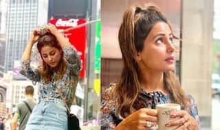 Hina Khan Looks Drop-Dead Gorgeous in Floral Dress And Denim Skirt as She Takes a Stroll in New York City