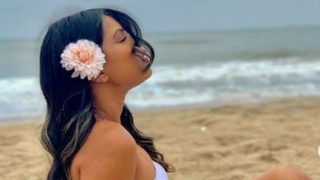 Nia Sharma Looks Sizzling Hot as She Strikes Sultry Pose During Her Pondicherry Vacay