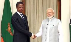 PM Modi Meets Zambia President in Hyderabad House to Review Bilateral Relations