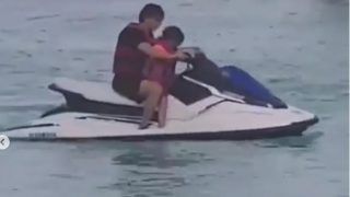 Shah Rukh Khan And AbRam Khan's Unseen Video From Maldives Trip on Jet Ski Goes Viral