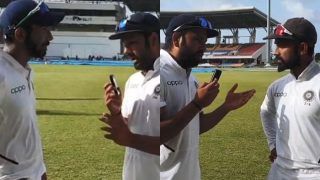 Hitman Rohit Sharma Interviews Jasprit Bumrah, Ajinkya Rahane After India Defeated West Indies in First Test by 318 Runs