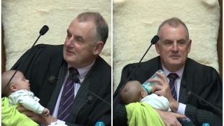 Viral Pictures of New Zealand's Parliament Speaker Babysitting an MP's Newborn Son During Debate Wins Hearts