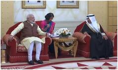 बहरीन पहुंचे PM मोदी का अल खलीफा ने किया स्वागत, श्रीनाथ मंदिर के रंग-रोगन के उद्घाटन में होंगे शामिल