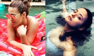 बिकिनी पहन पूल में बोल्ड पोज़ देती नज़र आई ये बॉलीवुड अभिनेत्री, VIDEO में देखें ग्लैमरस अवतार