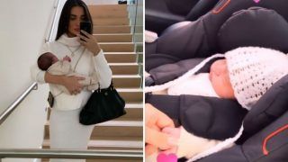 New Mommy Amy Jackson Goes on First Day Out With Little Munchkin Baby Andreas - Check Adorable Pics