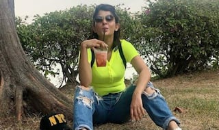 Television Hottie Jennifer Winget is 'Perfectly Plonked' as She Happily Camp While Slurping Her Drink