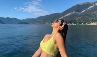 Kiara Advani is Turning up The Heat in Yellow Bralette Top as She Chills at Lake Como