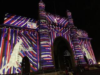 Gateway of India in Mumbai Lights Up to Celebrate NBA India Games 2019