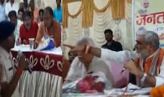 केंद्रीय मंत्री ने पुलिस अफसर को सरेआम फटकारा, बोले- चुप्‍प... वर्दी उतर सकती है आपकी