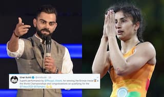 Kohli Posts Congratulatory Tweet For Phogat on Winning Bronze at Wrestling Championship | SEE