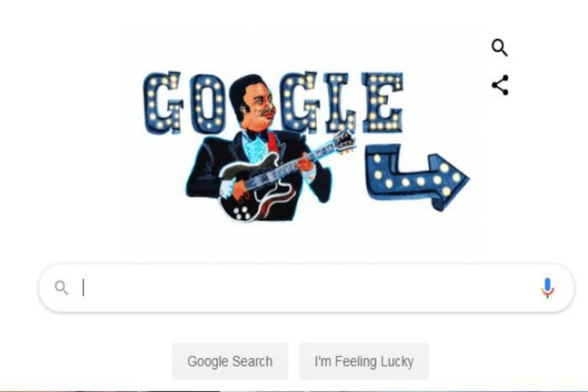 Google Doodle Honours The King Of Blues Bb King On His 94th