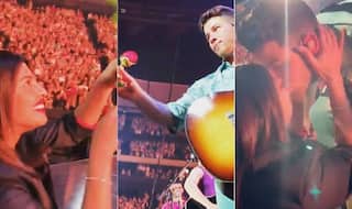 Priyanka Leaves Fans Smitten With Her Cliche Romance as She Kisses Nick at Concert on Bday