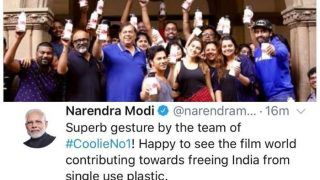 Varun Dhawan's Coolie No.1 Sets Get Pat on The Back by Narendra Modi For Going Plastic-Free