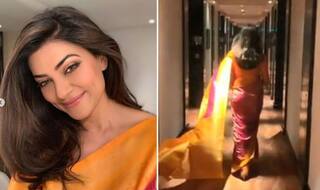 Sushmita Sen Recreates 'Main Hoon Na' Moment in a Banarasi Yellow Saree- Watch Video