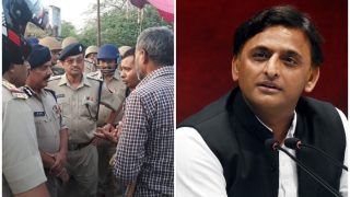 पुष्पेंद्र एनकाउंटर: सपा और पुलिस में ट्विटर वार, झांसी पहुंचे अखिलेश ने कहा- सरकार ने न्याय की चिता जलाई