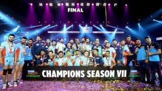 VIVO Pro Kabaddi Season 7 : दबंग दिल्ली को हराकर बंगाल वॉरियर्स ने पहली बार जीता खिताब