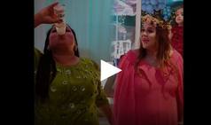 गिनी चतरथ के बेबी शावर में अचानक दूध की बोतल से पानी पीने लगे कृष्‍णा और भारती