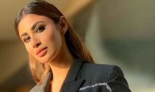 Mouni Roy Looks Like a Lady Boss in Black Striped Blazer Dress And Credit Goes to Boman Irani