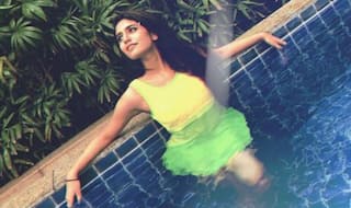 Priya Prakash Varrier Looks Smoking Hot in Yellow Swimsuit as She Takes a Dip in The Pool
