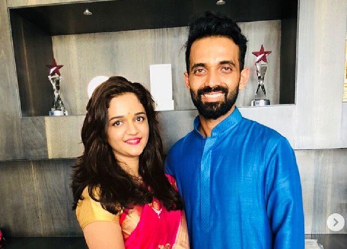 Ajinkya Rahane Tweets First Picture Of New Born Daughter India Com