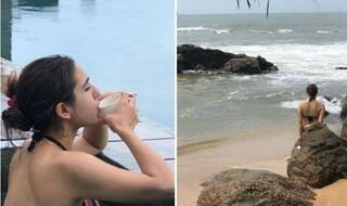 Sara Ali Khan Looks Smoking Hot in Bikini as She Takes Dip in The Pool During Sri Lanka Vacay