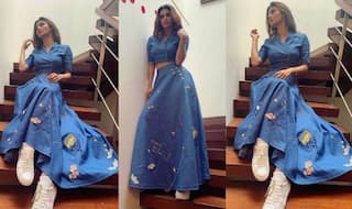 Mouni Roy Stuns in a Crop Top And Denim Skirt in Latest Instagram Pictures