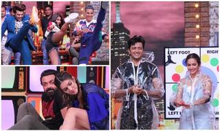 Maniesh Paul Brings Akshay-Kriti-Bobby Down on Their Knees And THESE Pictures Are Proof!