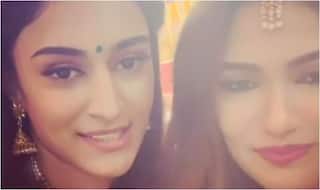 Erica Fernandes-Ridhima Pandit Fighting For THIS Boy's Attention Amps Cuteness at Balaji's Durga Puja
