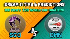 Dream11 Team Scotland vs Oman ICC Men   s T20 World Cup Qualifier 2019