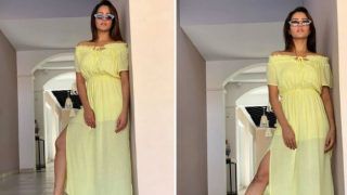 Anita Hassanandani Looks Uber Hot in Thigh-high Slit Yellow Dress And Sunglasses as She Vacays in Goa