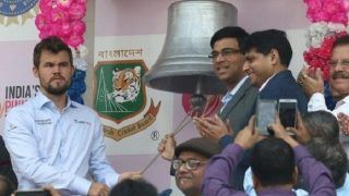‘Stood There, Looked Stupid’: Magnus Carlsen Shares Experience Of Ringing Ceremonial Bell In Day-Night Test