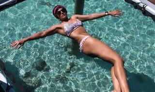 Mandira Bedi Reveals Her Fitness Secret, Looks Ultra Hot And Sexy in Pink Bikini During Maldives Vacay