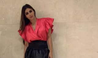Mouni Roy Looks Uber Hot in Pink Top And Black Skirt as She Goes Dinning on Saturday Evening