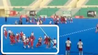 Punjab Police and Punjab National Bank Players Involve in Ugly Fight During Nehru Hockey Final | WATCH VIDEO
