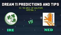 Dream11 Team Ireland vs Netherlands ICC Men   s T20 World Cup Qualifier 2019