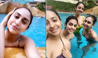 Krystle D'souza, Anushka Ranjan, Akansha Ranjan Hit The Pool in Bikinis. See Hot Pics