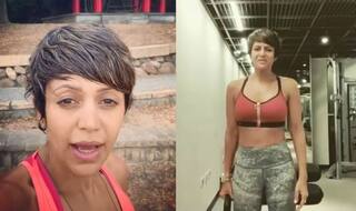 Mandira Bedi Shares Latest Workout Video, This Time She Does Plank With Shoulder Taps